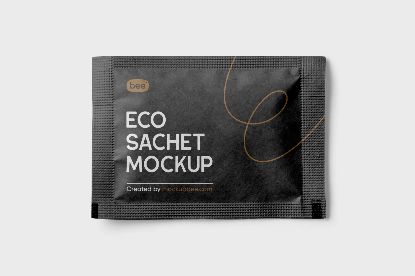 Top View of a Square Eco Sachet Mockup Free Download | Resource Boy