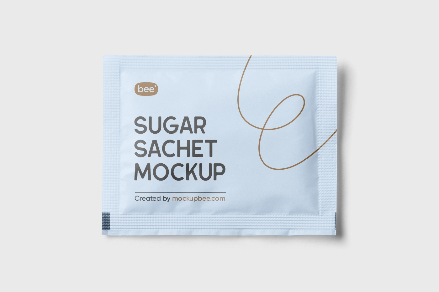 Top View of a Sugar Sachet Mockup Free Download | Resource Boy