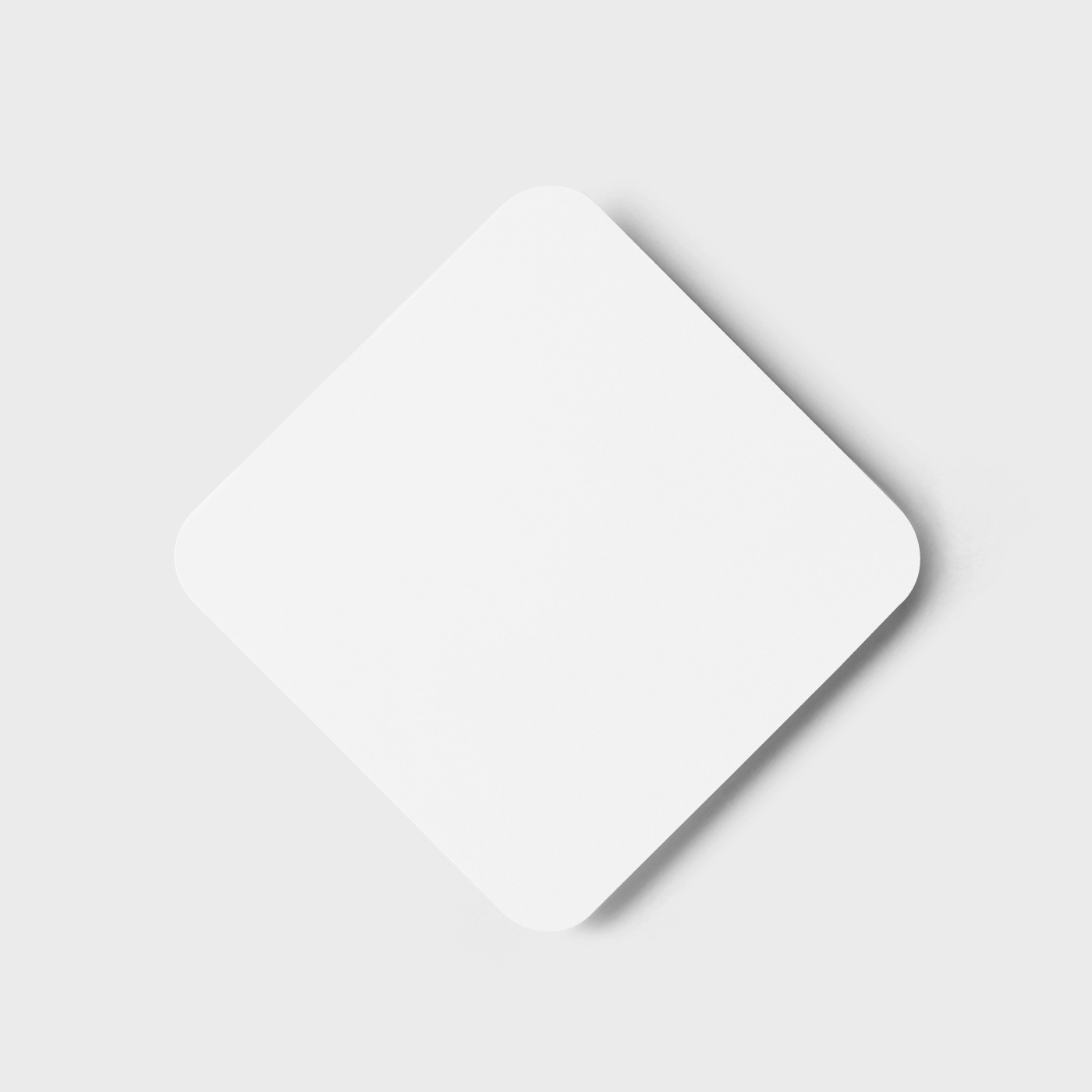 Top View of Square Paper Coaster Mockup FREE PSD