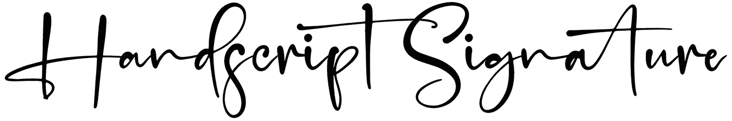 Handscript Signature Font Free Download Resource Boy