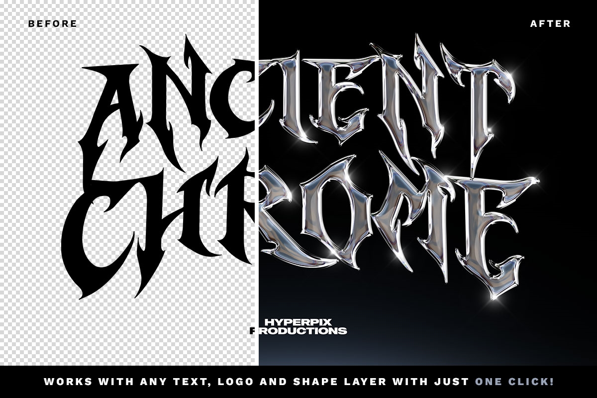 Metal Chrome Text / Logo Effect Free Download | Resource Boy