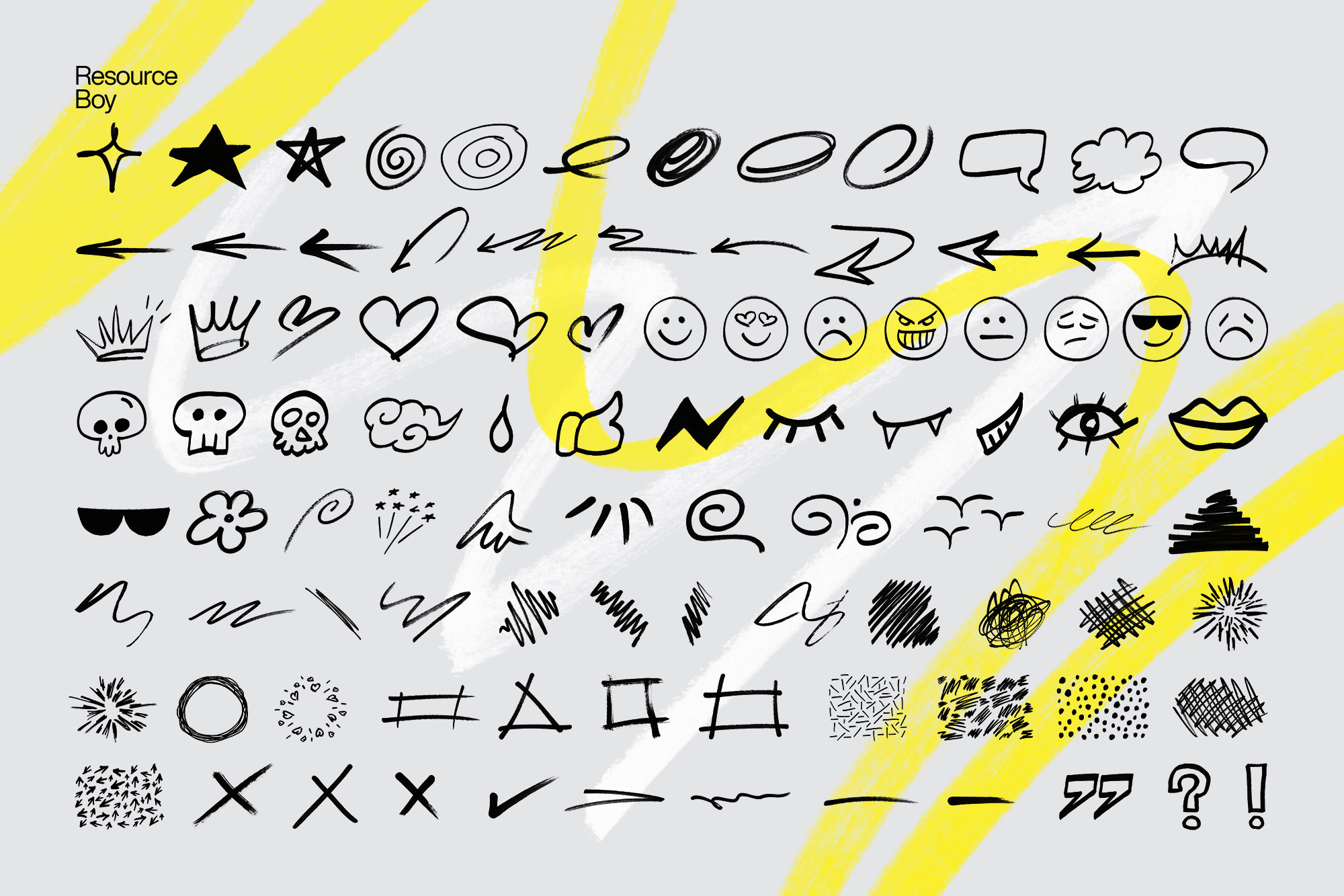 Free PNG Marker Elements