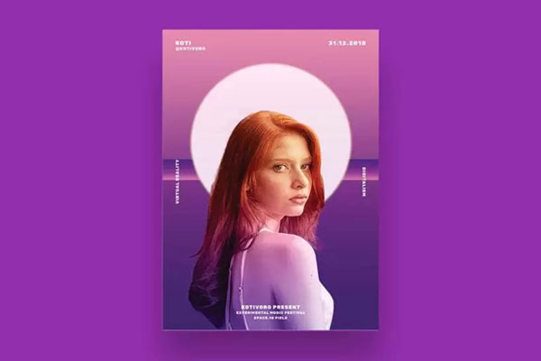 Modern Minimalistic Concert Flyer Template FREE PSD