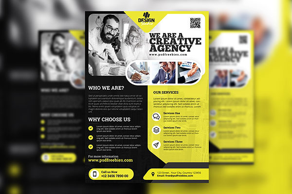 Neat Photo Business Flyer Template FREE PSD