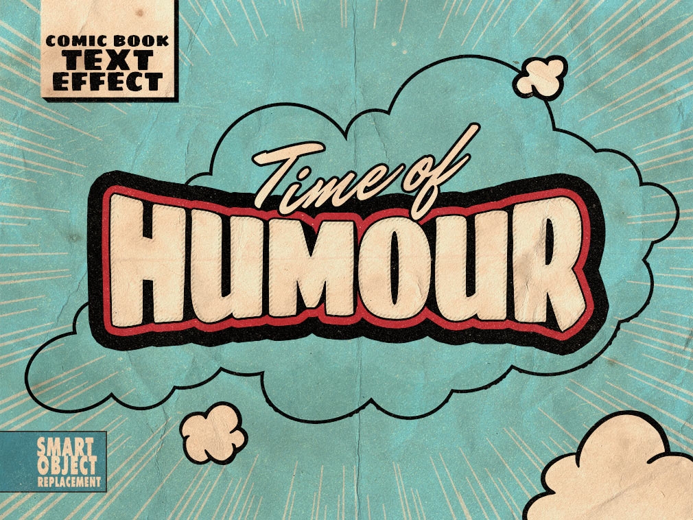 Old Comics Text Effects Set FREE PSD