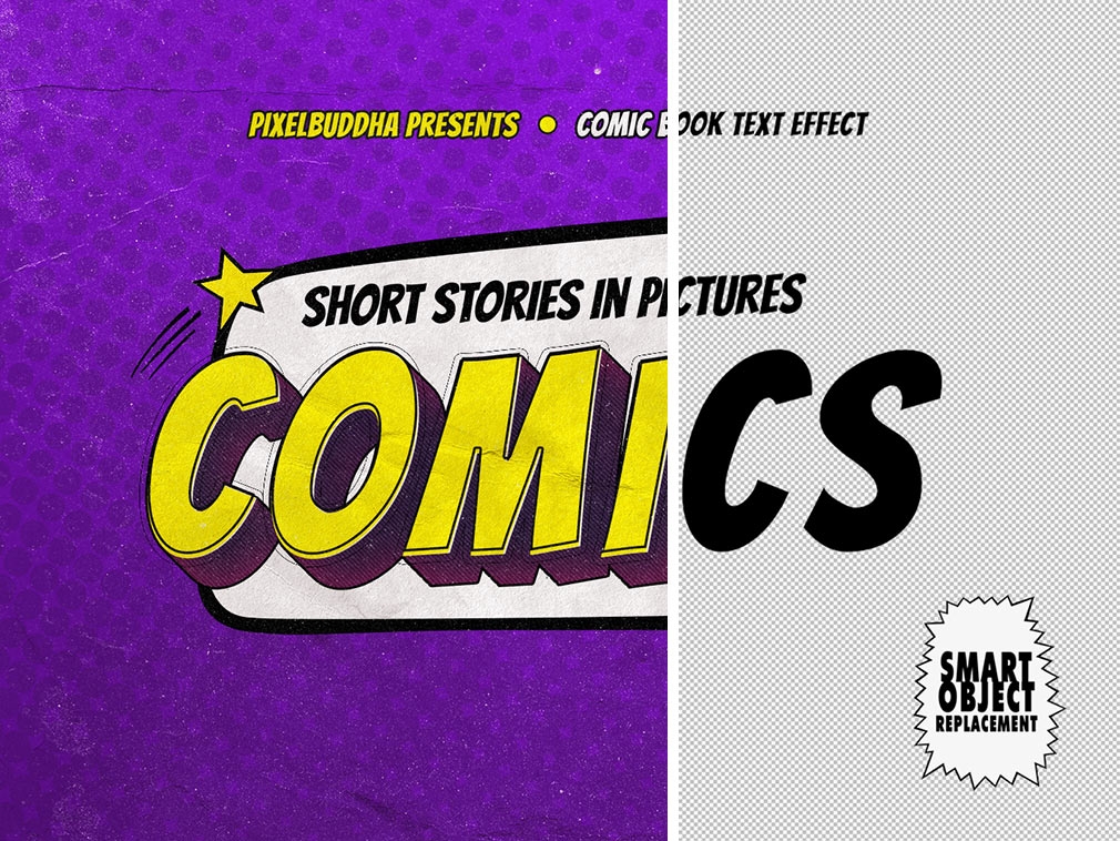 Old Comics Text Effects Set FREE PSD