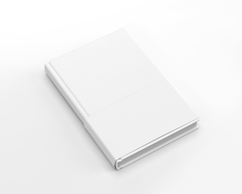 Top Side View of Dust Jacket Book Mockup FREE PSD