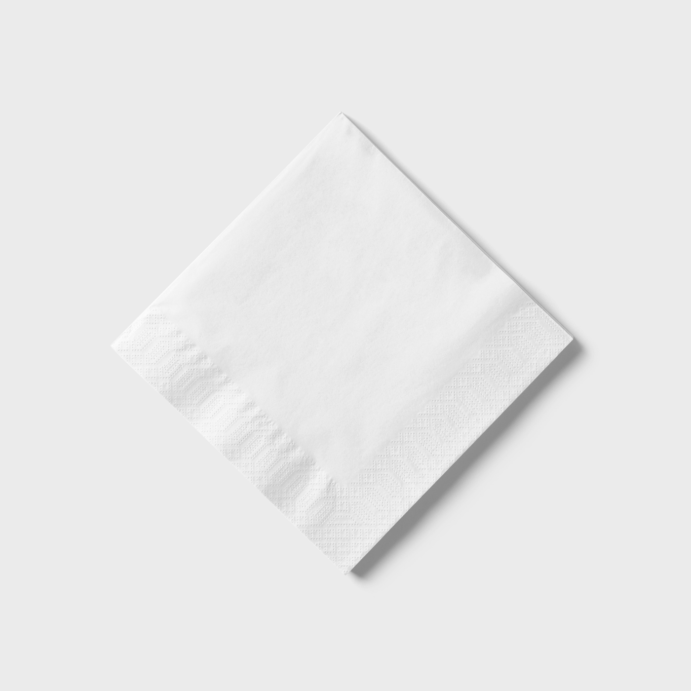 Top View of a Folded Paper Napkin Mockup FREE PSD