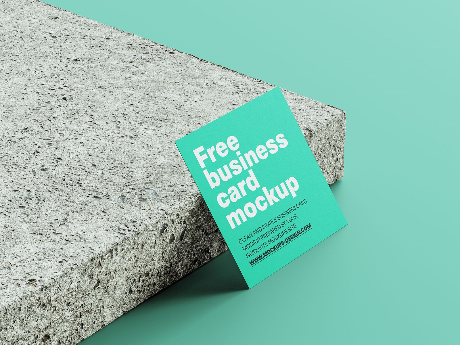 4 Mockups of Square Business Cards Mockup from Different Angles FREE PSD