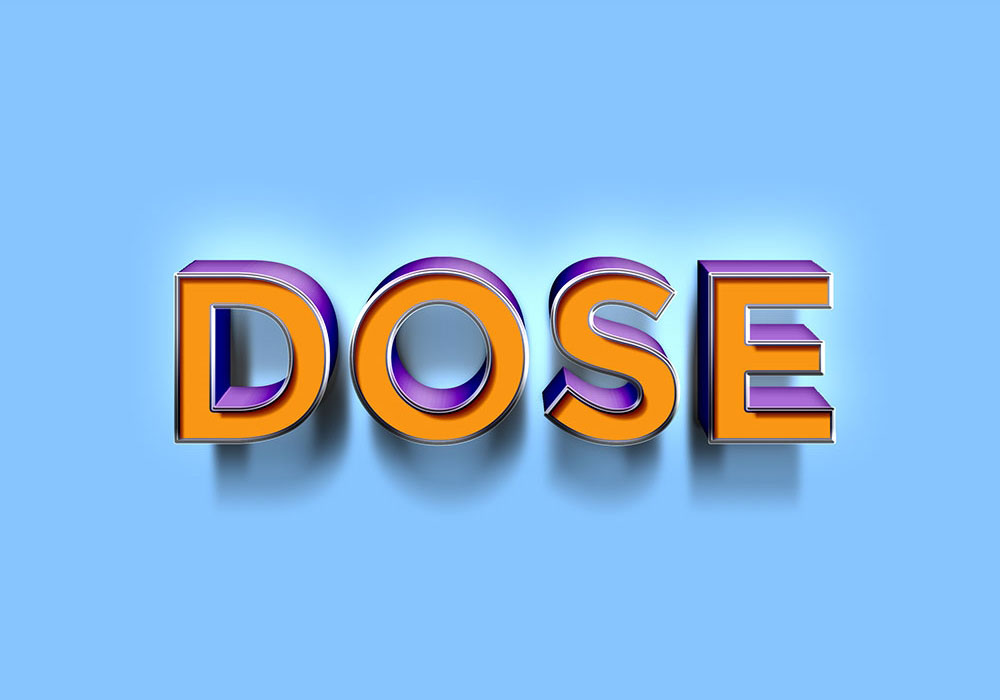 Dose Text Effect FREE PSD