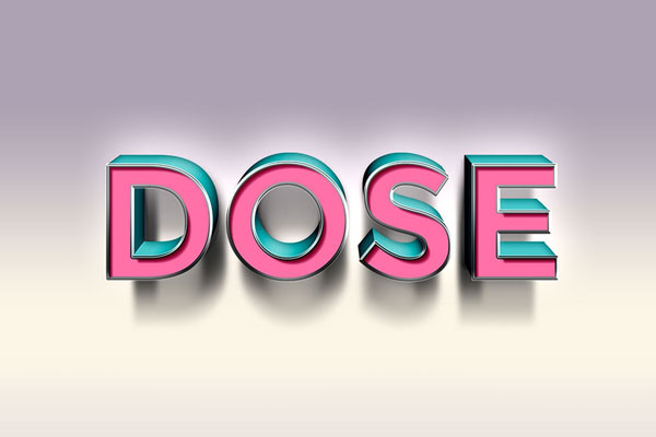 Dose Text Effect FREE PSD