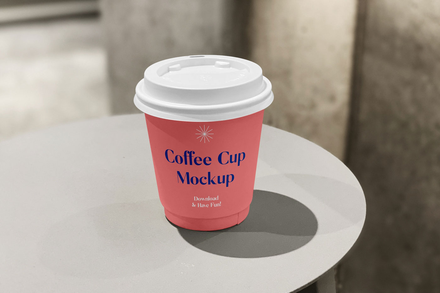 Free Mini Coffee Cup Mockup (PSD)