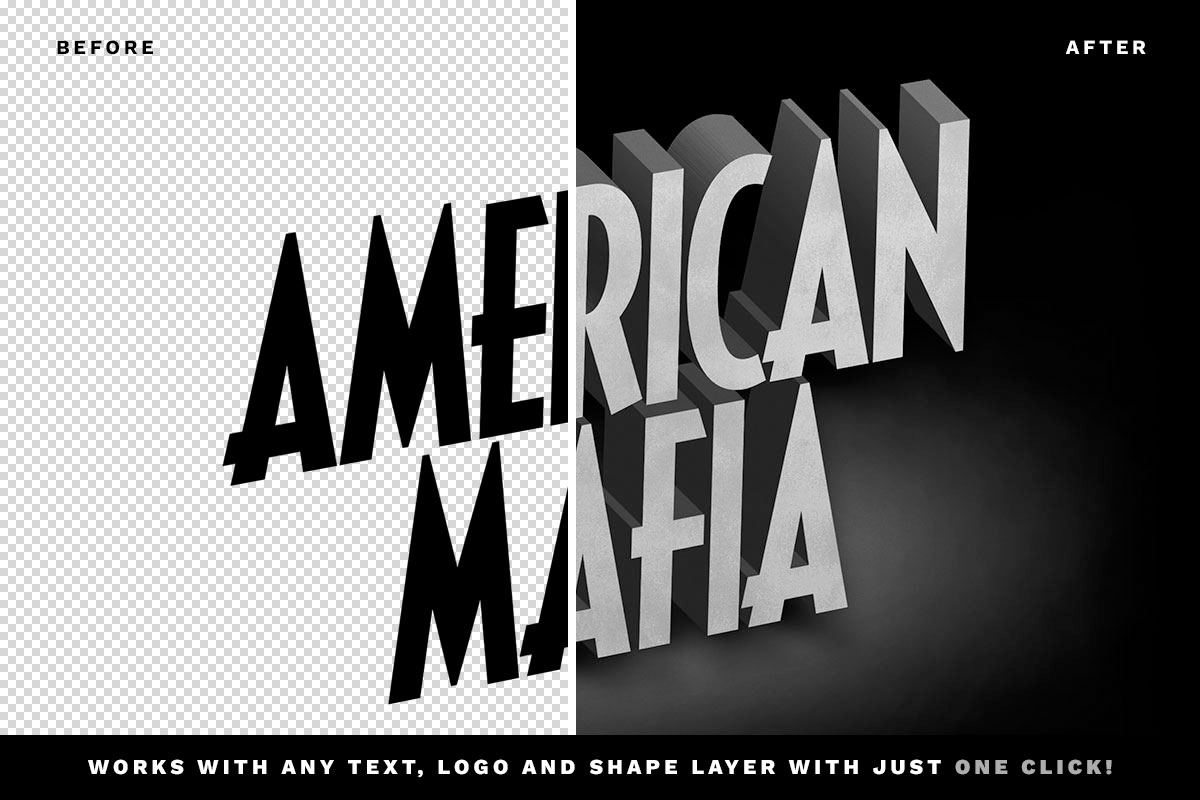 Old Movie Text Effect FREE PSD