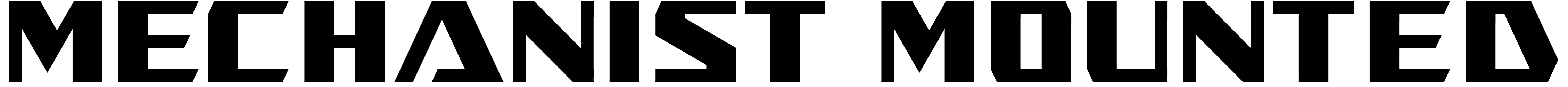 Mechanist Mounted Font
