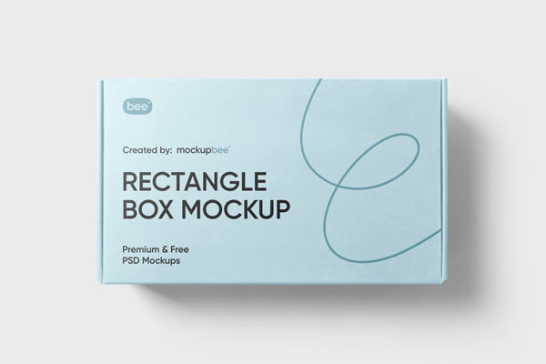 Premium PSD  Rectangular necklace packaging mockup, perspective