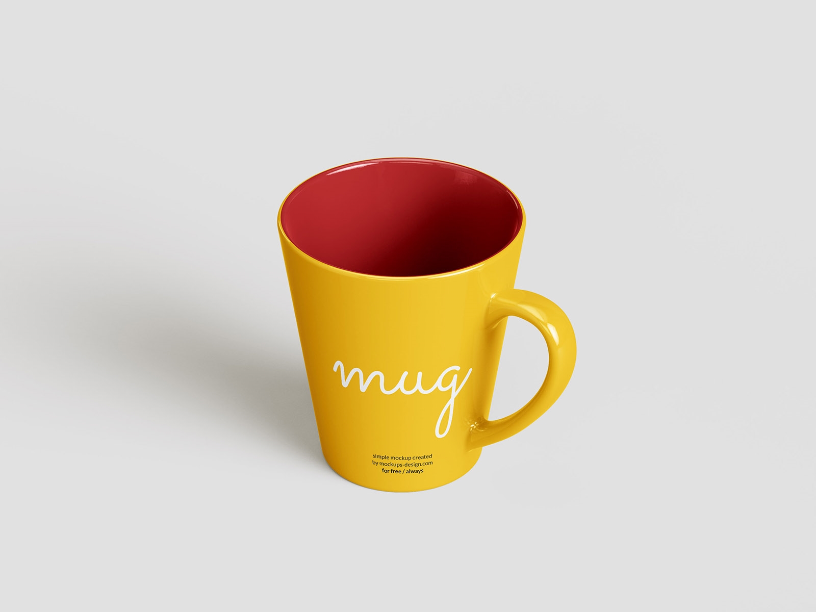 5 Mockups of Tapered Mug from Different Angles FREE PSD