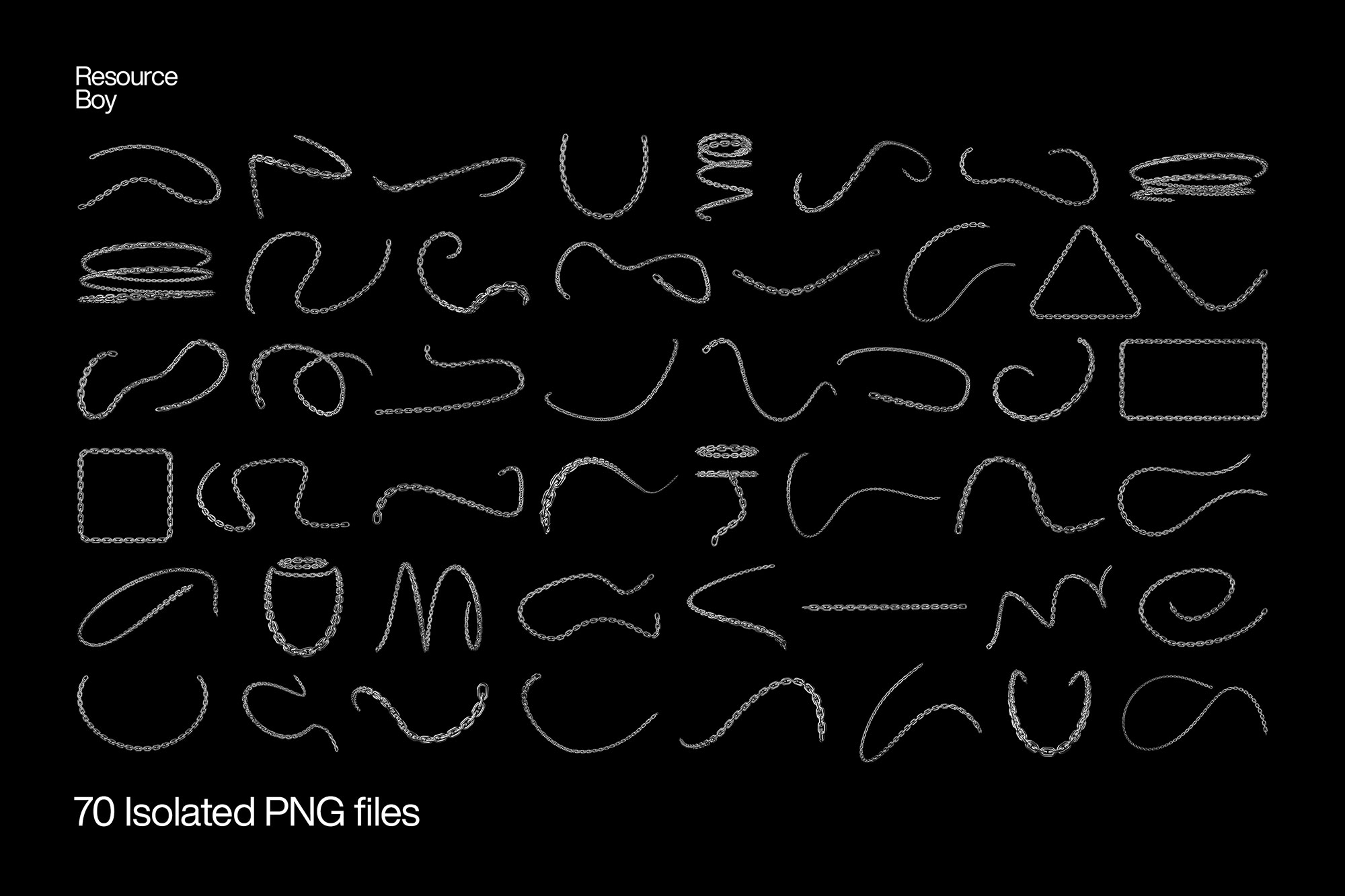 Free Chain PNG Textures (High Resolution)