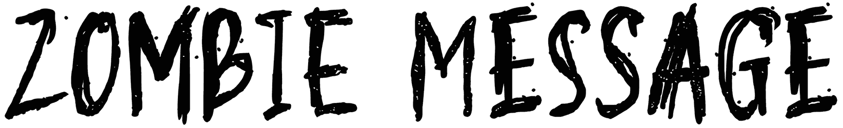 Zombie Message Font