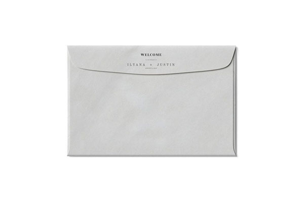 Top View of a Closed Envelope Mockup FREE PSD
