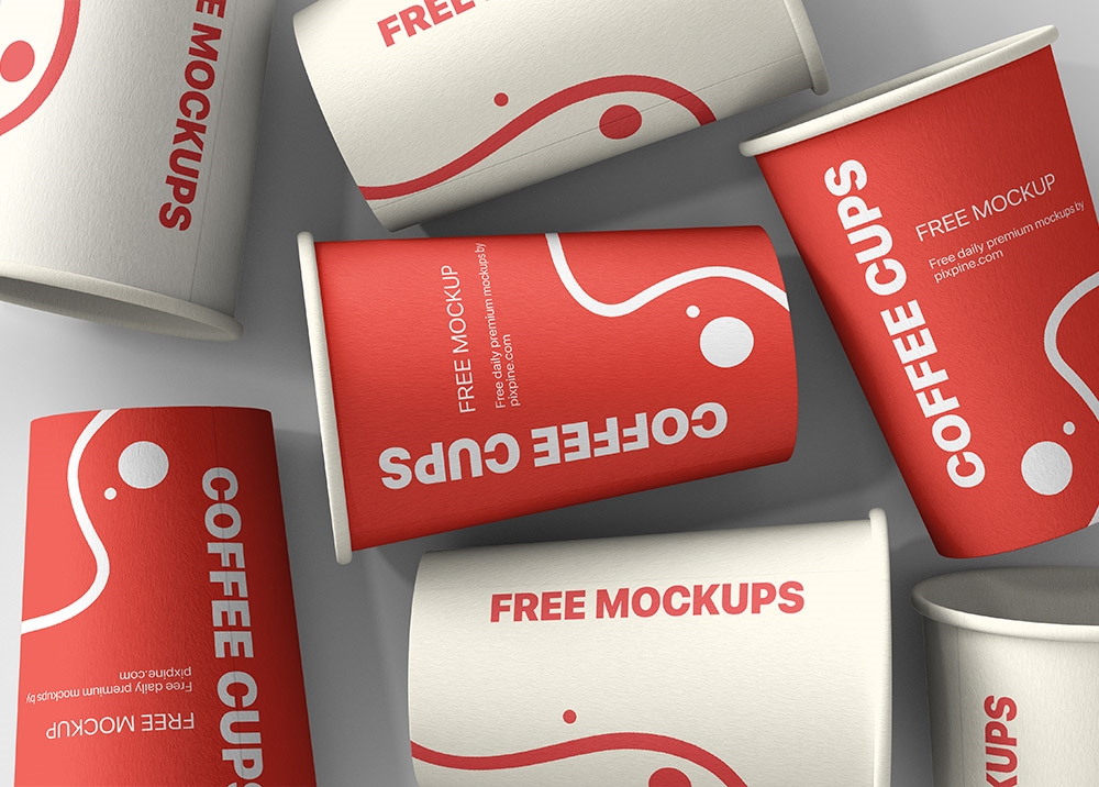 Free Big Coffee Cup Mockup (PSD)