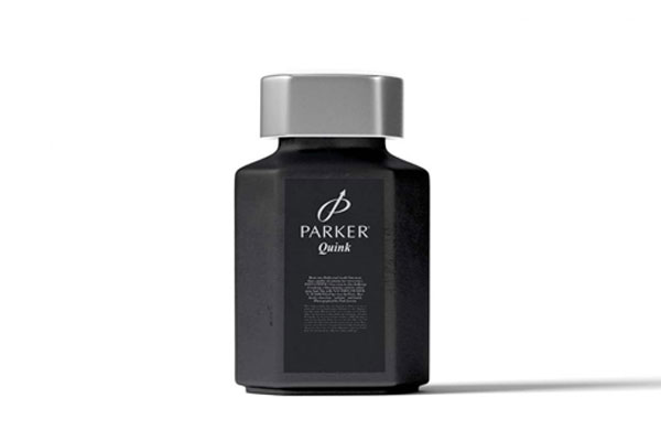 Front View of a Geometric Ink Bottle Mockup FREE PSD