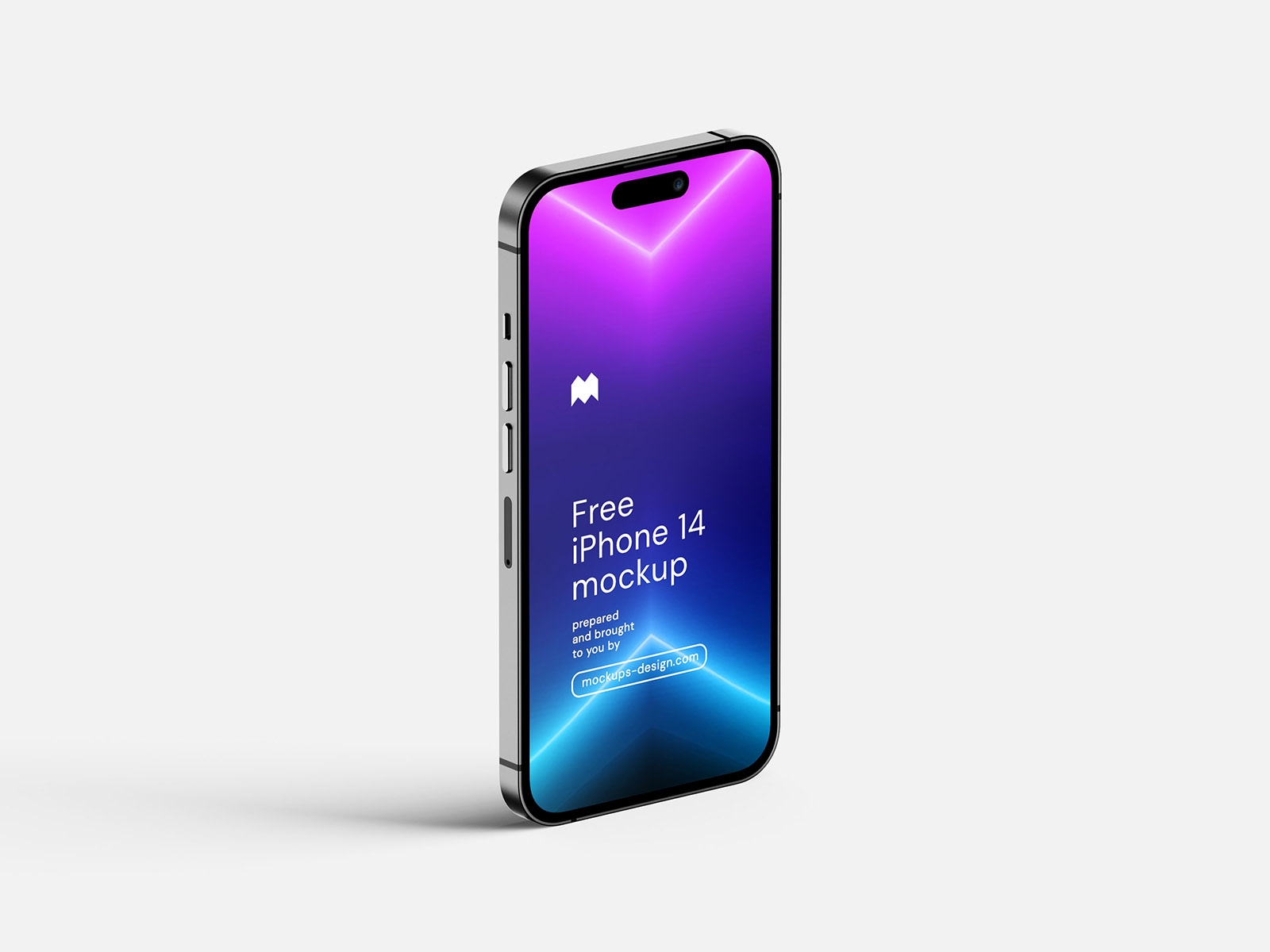 Perspective and Front View of 5 iPhone 14 Mockup FREE PSD