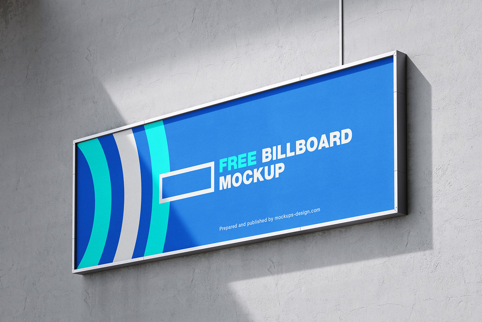 3 Mockups of Billboards on Cement Walls FREE PSD
