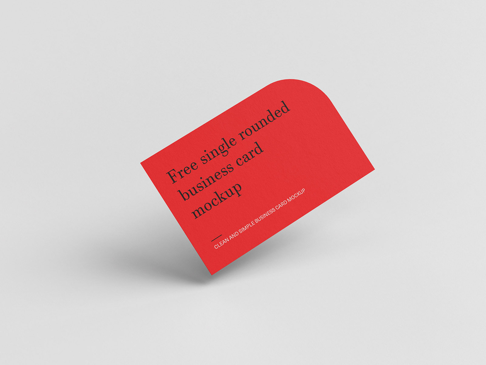 5 Rounded Business Card Mockups in Various Sights FREE PSD