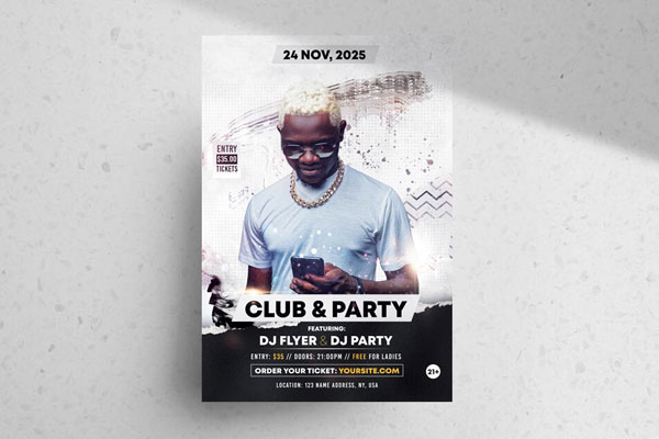 Free Club Flyer   Poster Psd Templates (2023)