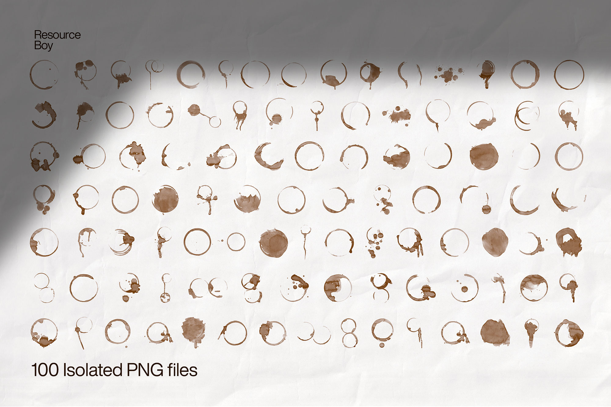 Free Coffee Stain PNG Textures