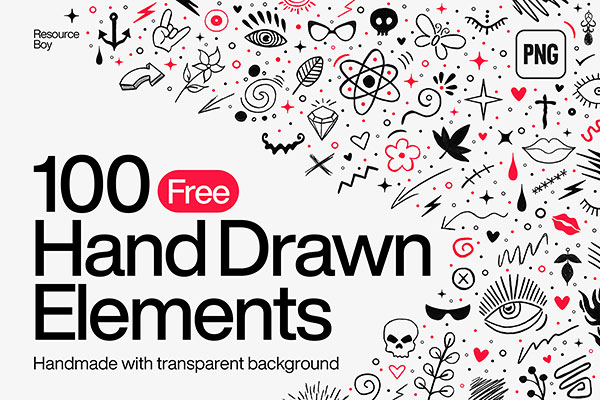 Hand Drawn Elements PNG Image, Hand Drawn Cartoon Hook Png Element, Png  Free Material, Hook, Decorative Pattern PNG Image For Free Download