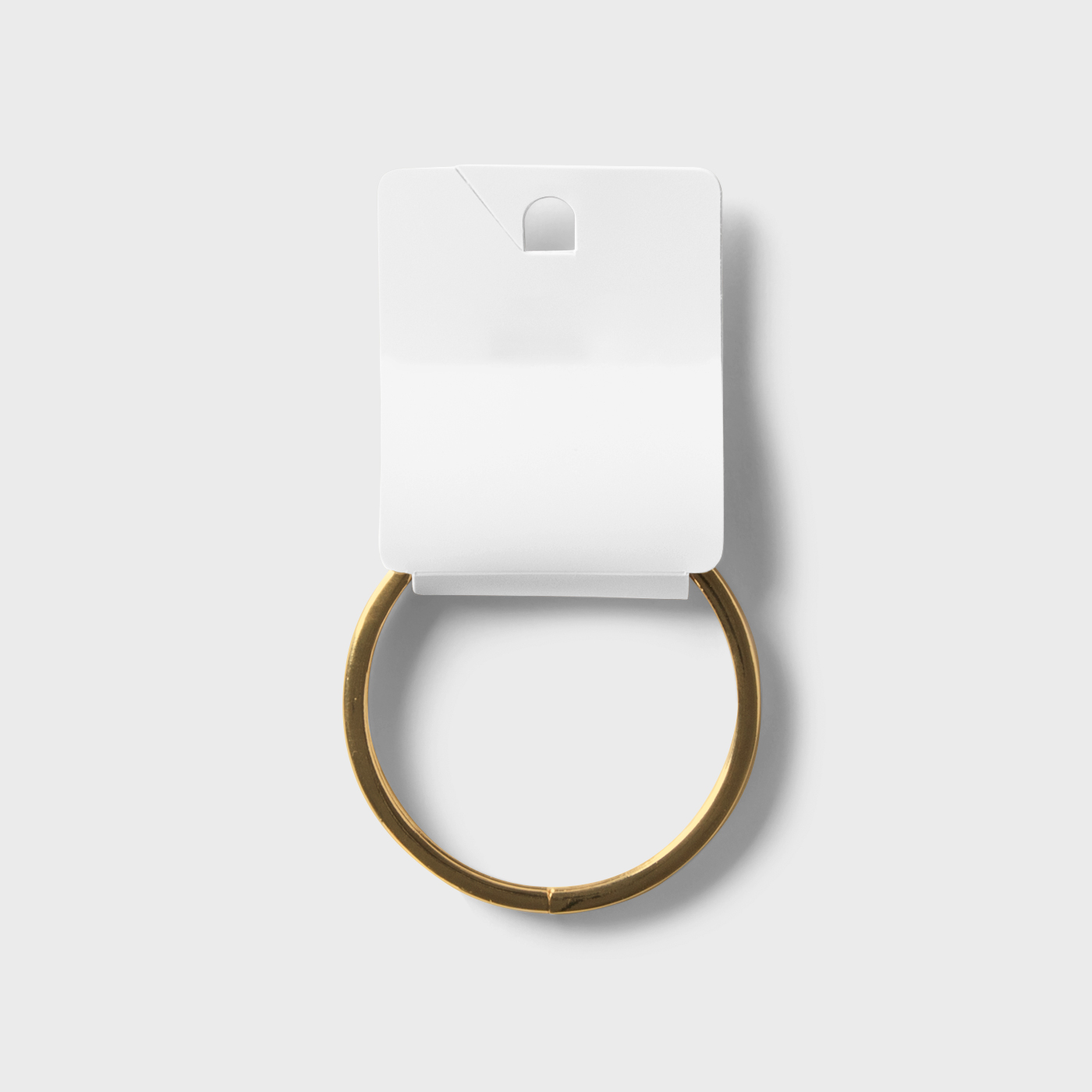 Front View of a Bracelet Packaging Tag Mockup FREE PSD