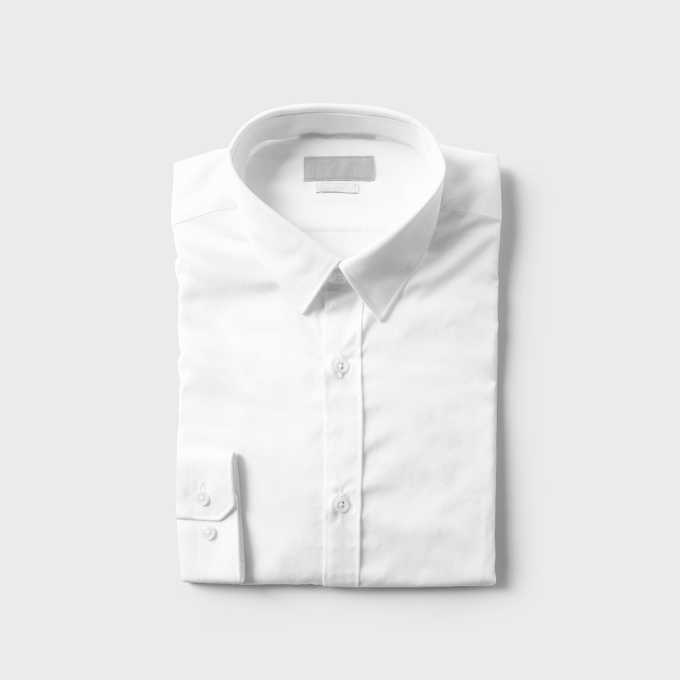Front View of a Folded Men's Shirt Mockup FREE PSD
