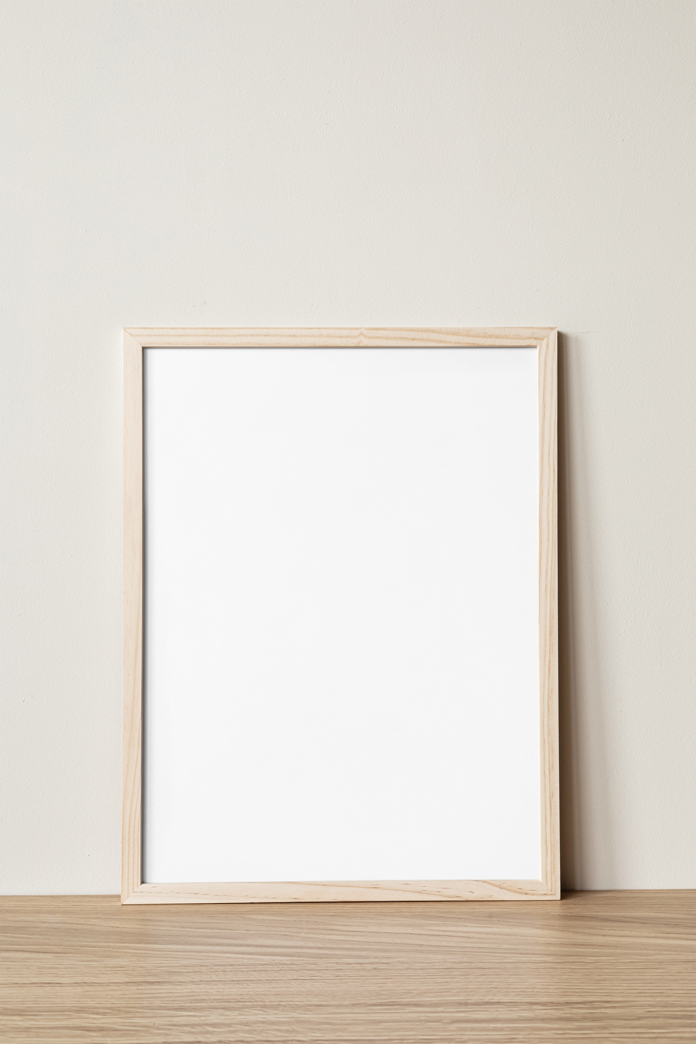 Front View of a Wooden Frame Mockup FREE PSD
