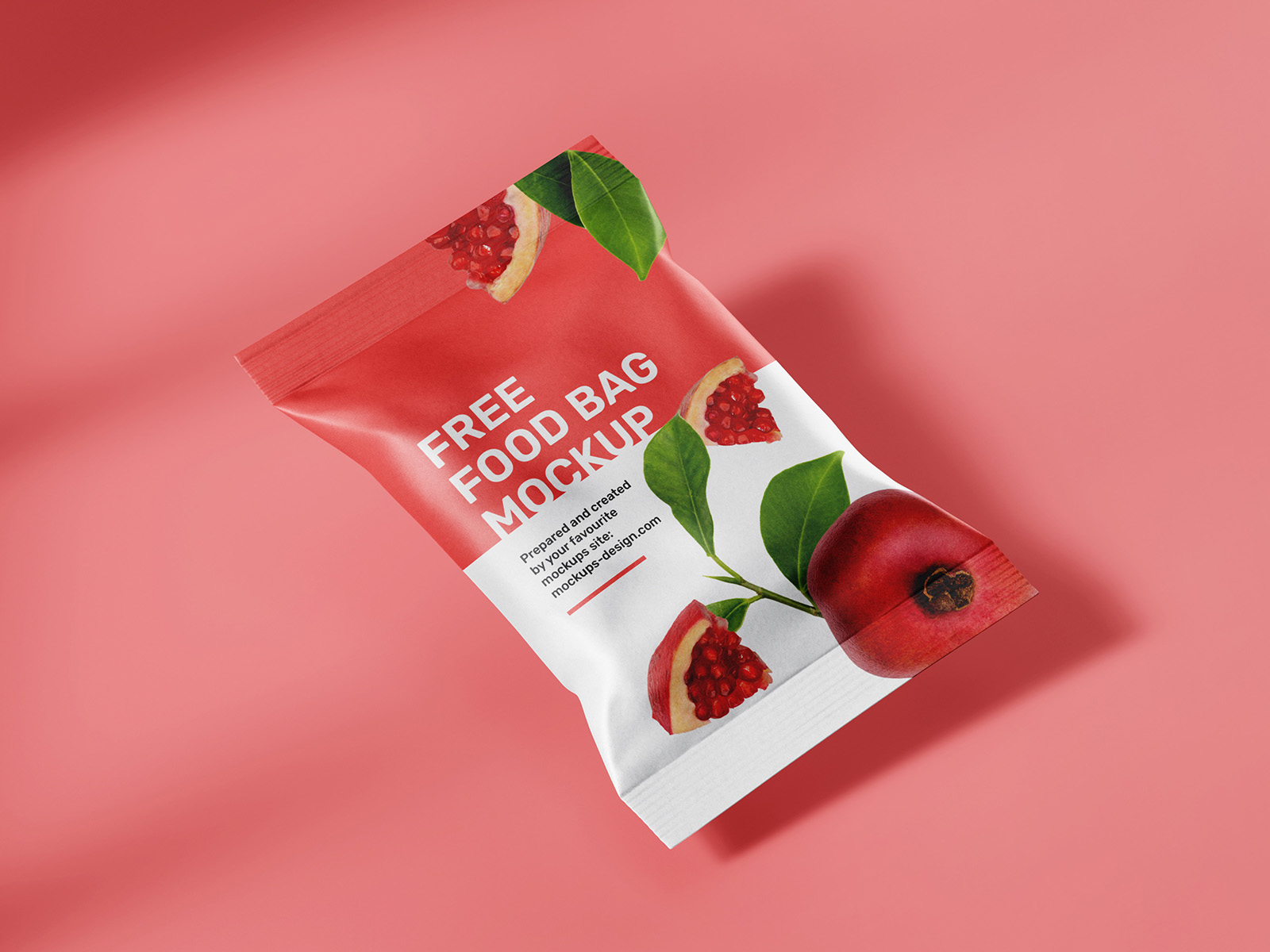 Perspective and Front View of 4 Food Pouch Mockups FREE PSD