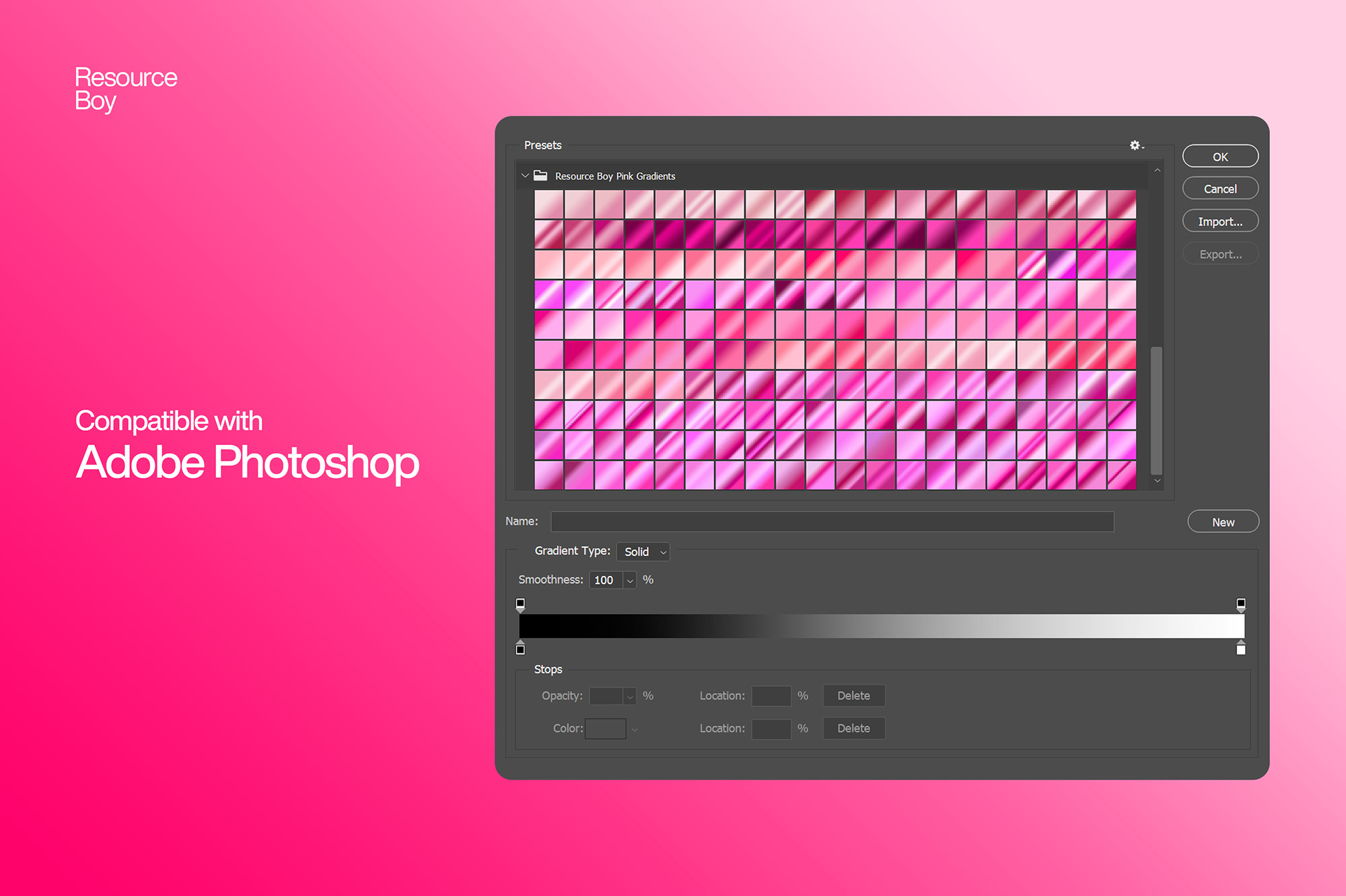 Free Pink Photoshop Gradients