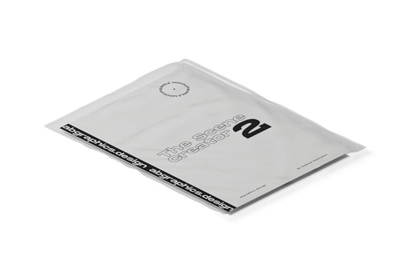 Top Side View of Paper Mockup in Transparent File FREE PSD