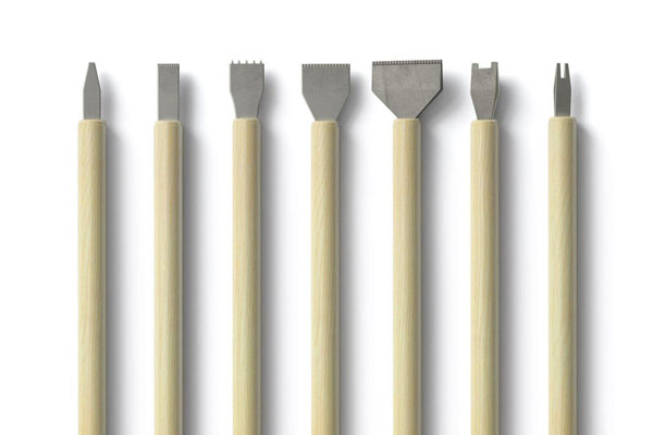 Top View of Lettering Tools Mockup FREE PSD