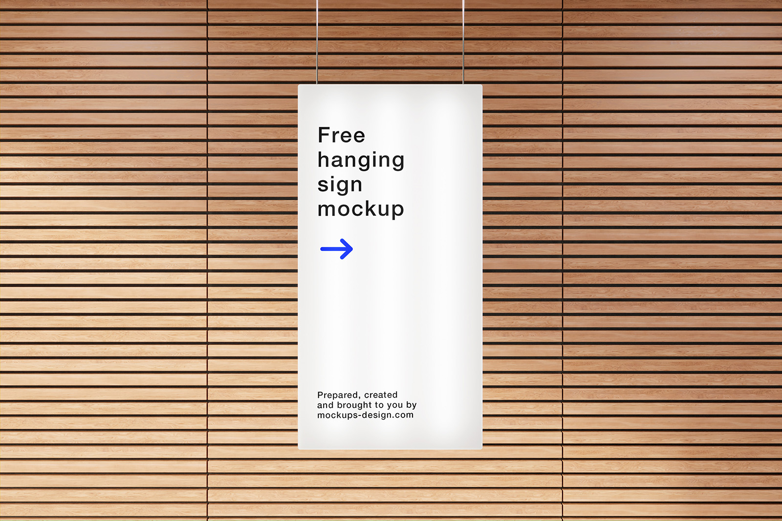 3 Mockups of Rectangle Hanging Sign FREE PSD