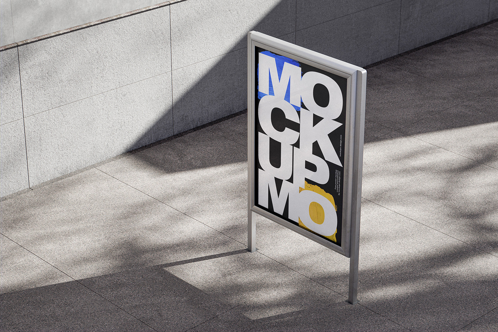 4 Exhibition Citylight Mockups in Perspective Views FREE PSD