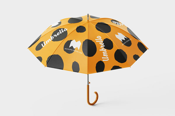 4 Mockups of Umbrella in Different Views FREE PSD