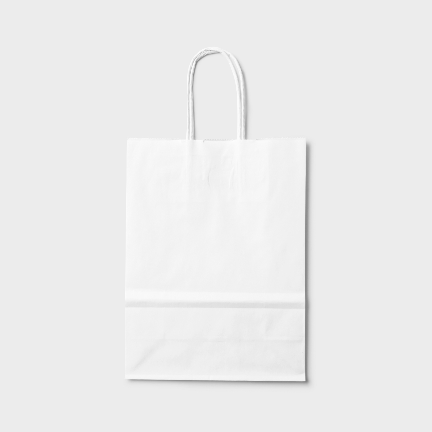 Close-up View of Shopping Paper Bag Mockup FREE PSD