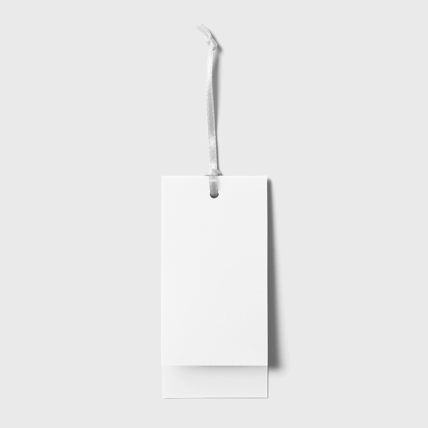 Front View of a Rectangular Tag Mockup FREE PSD