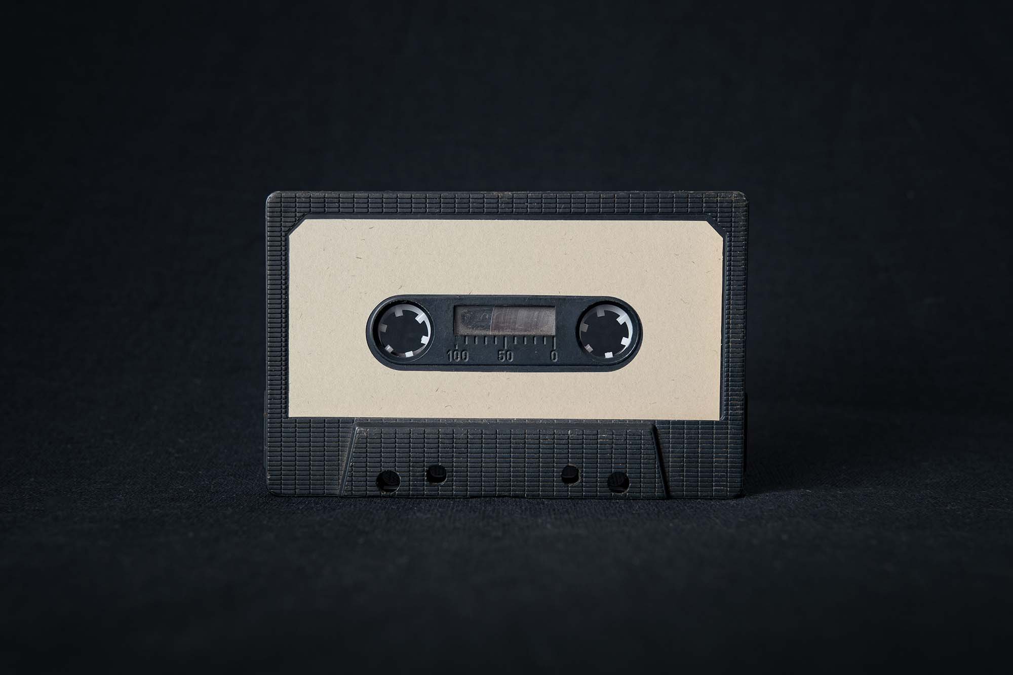 Front View of Real Cassette Tape Mockup FREE PSD