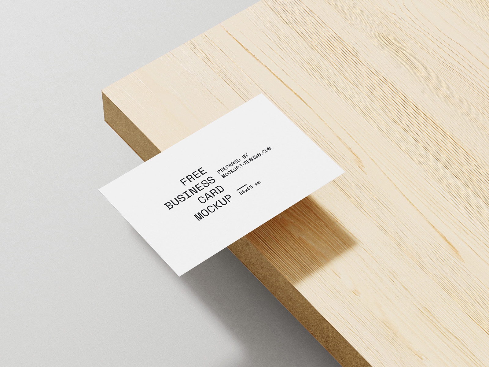 Perspective View of 3 Minimal Business Card Mockups FREE PSD