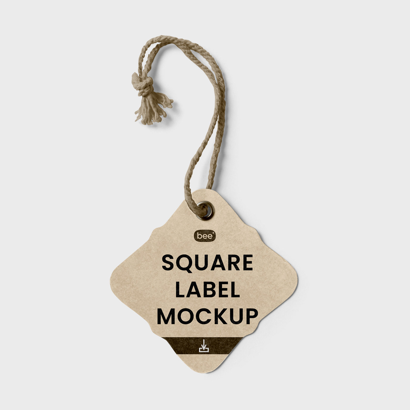 Square Label Mockup In Front Sight (FREE)   Resource Boy