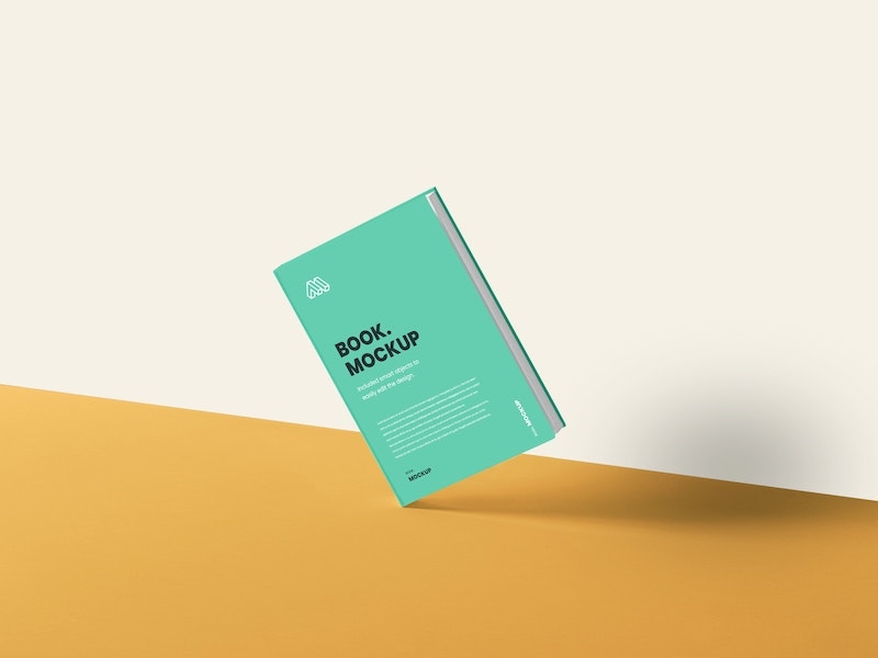 Standing Book Cover Mockup on Edge (FREE) - Resource Boy