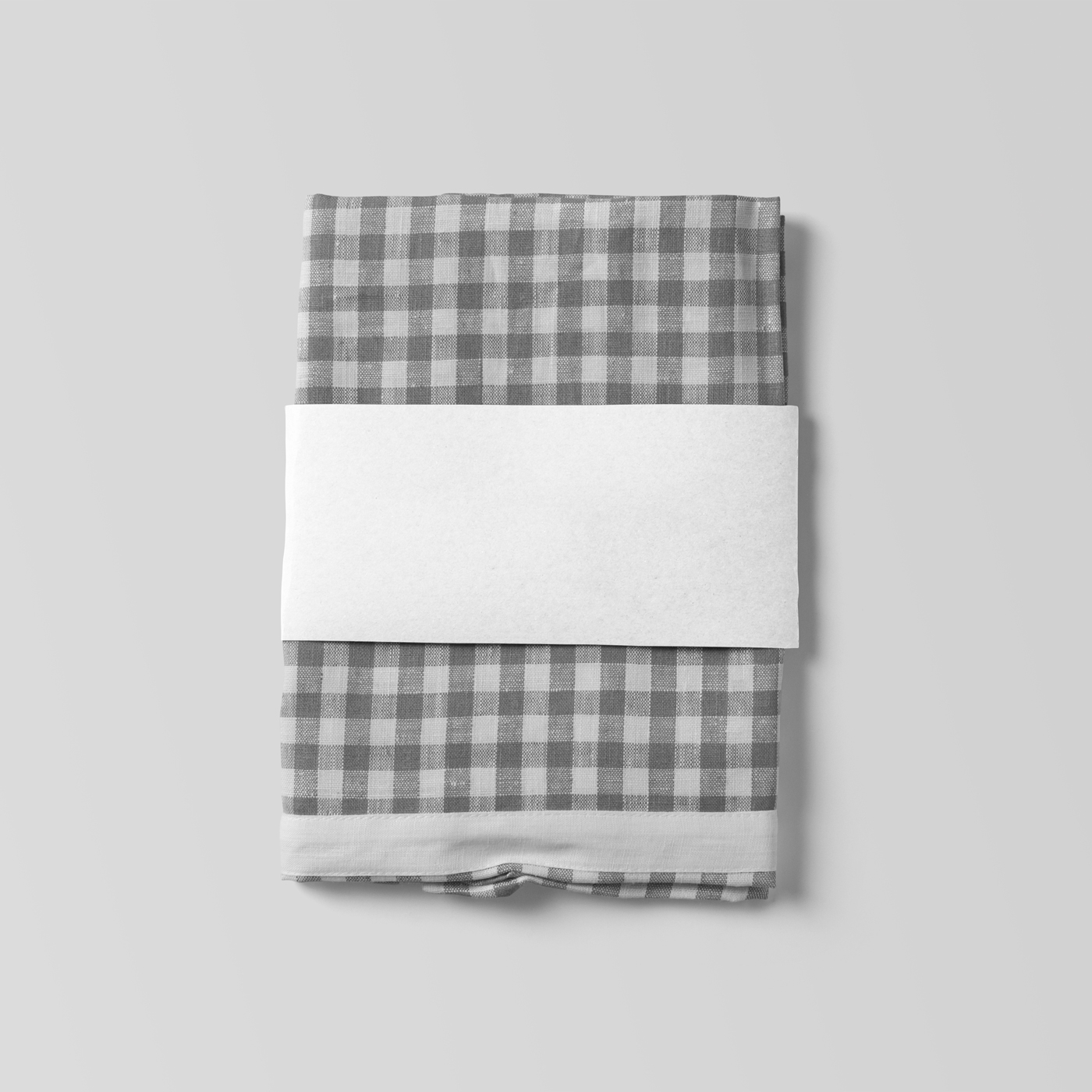 Top View of Dishcloth with Kraft Label Mockup FREE PSD