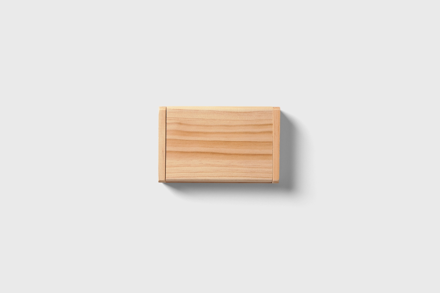 Top View of Simple Small Wooden Box Mockup FREE PSD