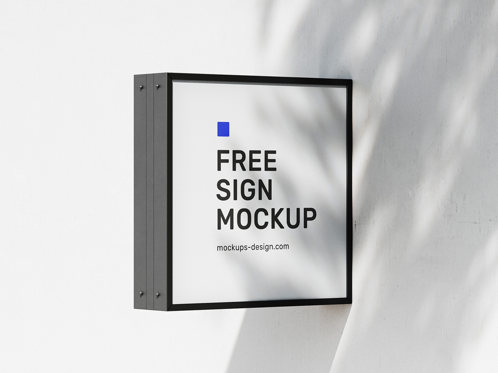 3 Mockups of Square Street Sign FREE PSD